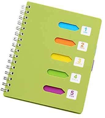 Parliky Notizbuch A5 Mittlere Größe Spiralbindung Dickes Papier Kategorie Notizblock Flüssiges Schreiben Für Tagebuch Und Reisen