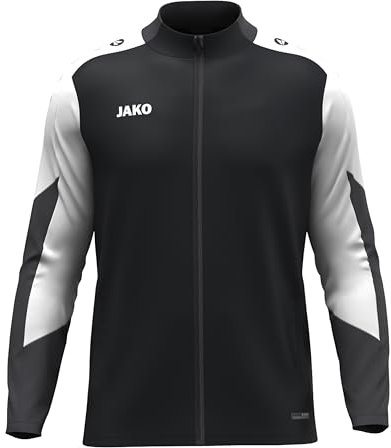 JAKO Unisex Polyesterjacke Dynamic, schwarz/weiß/anthrazit, M