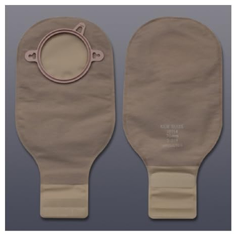 New Image Lock 'n Roll Drainable Pouch without Filter - Beige - Color Code (Blue), Flange 2 3/4 - Box of 10