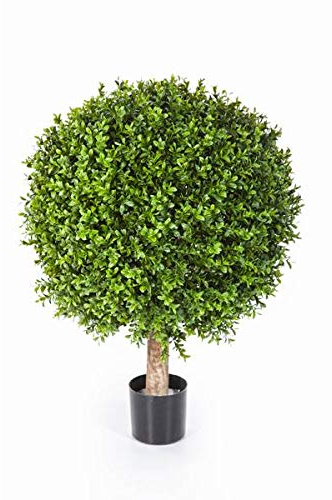 artplants.de Konstgjord buxbomskula Tom på stam, 3820 blad, 95 cm, Ø 80 cm