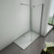 Porte doccia 50x200cm Walk In Parete Fissa Con Barra Stabilizzatrice Tagliabile 90cm Vetro 8mm Temperato Trasparente Anticalcare
