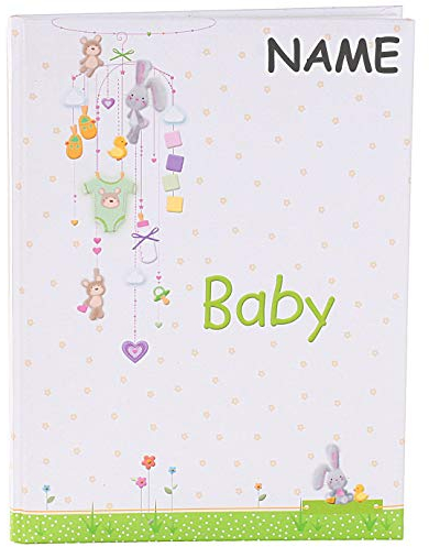 Goldbuch personalisiert mit Name - 11376 Babytagebuch Silence, 44 illustrierte Seiten, ca. 21 x 28 cm