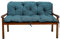 Gartenbankauflage Bankauflage Bankkissen Sitzkissen Polsterauflage V2 (135x60x50, Türkis)