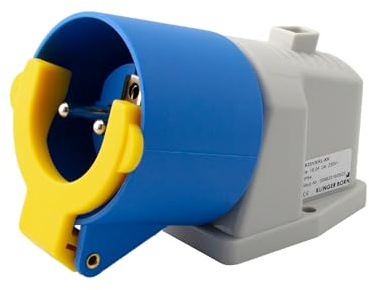 Schuko-Einspeise-Dose K331/5 mit Kupplungshalter für Anbau