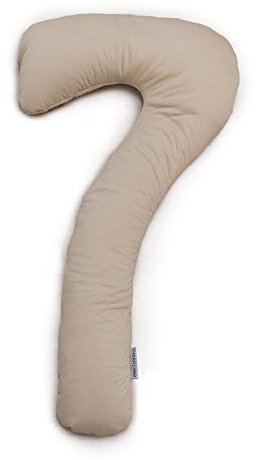Theraline my7 Ersatzbezug für Seitenschläferkissen, Bezug aus feiner Bambus-Viskose + Bio Baumwolle, Bamboo Collection, Farbe: Cappuccino Bambus-Kollektion