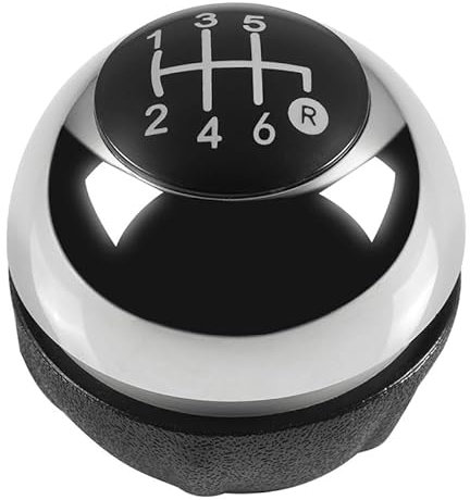 Cakievro Chrome Gear Shift Knob Gaiter Boot Cover Case for Fia-t 500 500C 2007 2008 2009 2010 2011 2012 2013 2014 2015 2016 2017 2018 (6 Speed Chrome)