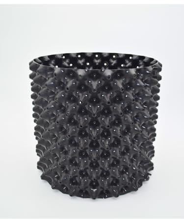 Generisch Air Pruning Pflanztopf schwarz – 20 Liter – 30 x 30 cm - Wurzelbelüftung für kräftiges Pflanzenwachstum – Indoor & Outdoor – langlebiger Kunststoff – Hydroponik geeignet