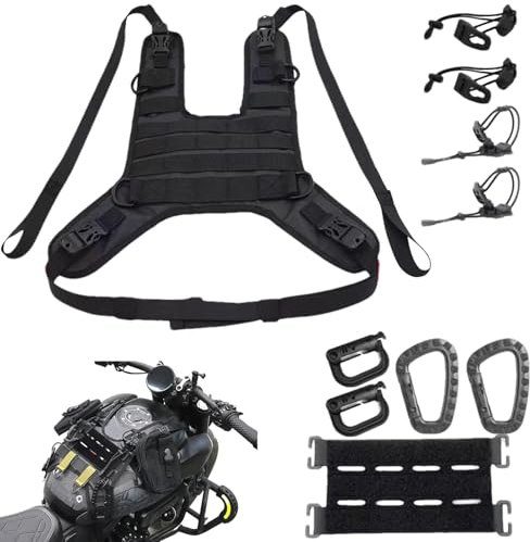Motorrad-Tankrucksack – Wasserdichter Und Langlebiger Tankrucksack Mit Schnellverschluss-Gurt | Geräumiges Hauptfach, Leicht Zugängliche Tasche Oben, Ideal Für Pendler Und Touren, Inklusive Verstellba