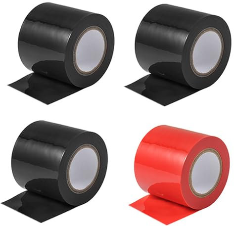 Bondageset extrem Bondage nicht klebende statische Band 4x16m sex tape bondage tape multifunktionale bondage seil BDSM Bondage Paare Paar erotische Geschenk Bondage Band Set 3pcs schwarz 1pcs rot