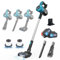 Akku Staubsauger für Makita Akku, 18V 45000Pa/550W Staubsauger Kabellos mit 2PCS 5500mAh Batterien, 6-in-1 Leichter Handstaubsauger für Tierhaare, Teppich & Harter