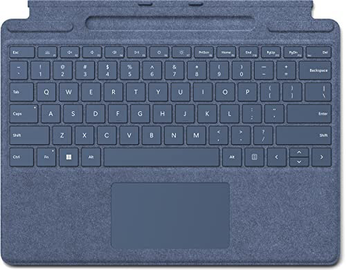 Microsoft Surface Pro Signature Keyboard con Slim Pen (para Surface Pro 8, 9, X) (QWERTY Español) Zafiro (Reacondicionado)