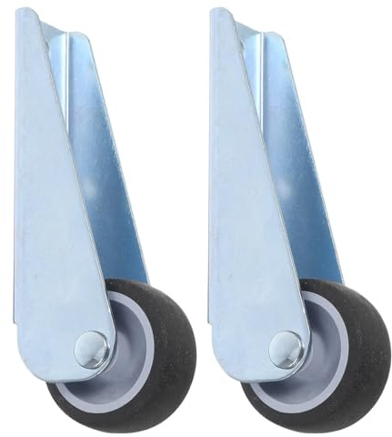 RORPOIR Ruote per Porte Scorrevoli 2 Pezzi Rulli Unidirezionali e Supporto Anti-Cedimento, Capacità di Carico Potenziata, Perfette per Mobili Pesanti e Porte Sagomate