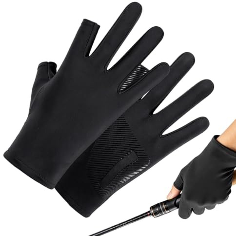 Generico Guanti UV | Guanti Mitz in Seta Ghiaccio Touchscreen Estivi | da Sole Donna | per Guida Golf Esercizio Allenamento Arrampicata Strada Bicicletta