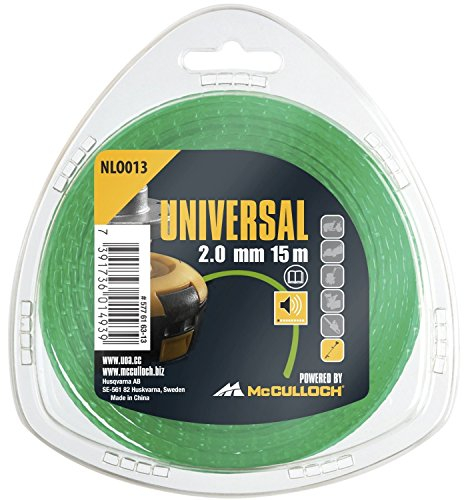 UNIVERSAL NLO013 Low Noise Trimmer Line For All Line Grass Trimmers, 2.0 mm x 15 m