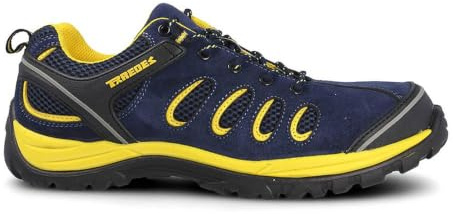 Zapato seguridad PAREDES, Radio serraje azul, S1P SRC