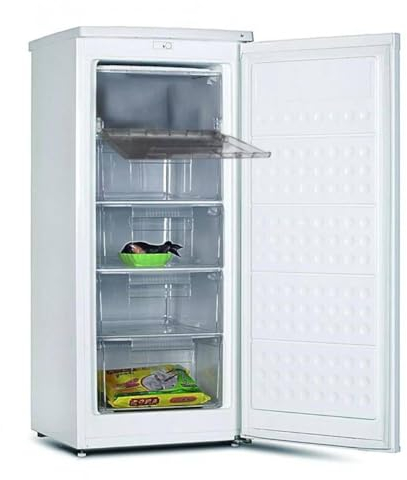 CONGELADOR VERTICAL INFINITON CV-125B BLANCO (140 L, 125 cm, A++, Congelador, 5 Cajones)