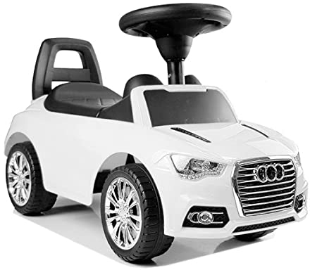 Rutscher Auto weiß Super Car Nr.2 Sound Kinder Rutscherfahrzeug Lauflernhilfe