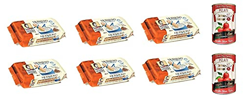 Matilde Savoiardi Buon Mattino Biscotti skedgodis 6 x 300 g Pelati 2 | Dolci da inzuppo soffici e asciutti, perfekt för tiramis, kaffe, colazion och lager, total nettovikt 800 g