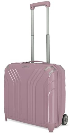 travelite 2-wheel hand luggage hard shell with recycled lining, ELVAA: business trolley with protective corners + clip-on function, 42 cm, 30 liters