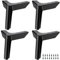 LONGZG 4 Stück 3.94 / 10 cm schwarz Möbelfüße, DIY Metall möbelbeine, Ersatz Schrankfüße, geeignet für Sofa Füße, Bettfüße, couchtisch füße, Sideboard füße und andere möbelfüsse.