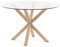 Noorsk Design Mesa Redonda de Comedor de Cristal