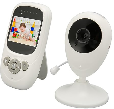 Yunseity Babyphone sans Fil, Affichage de 2,4 Pouces - View de Nuit 100-240 V Real -Time Temperature Surveillant Two Wegs Talk Babyphaben pour la Maison (Prise UE)