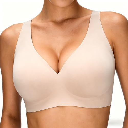 GDDDYWWJ Soutien Gorge Jelly Femme, Soutien Gorge Push Up sans Armature Léopard Confort pour Poitrine Généreuse Quotidien Sommeil
