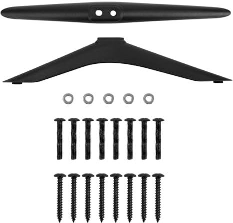 Pieds de Support pour Téléviseur Hisense, Pieds de Remplacement Téléviseur avec Vis et Joint Compatibles avec Les Téléviseurs Hisense 40in 43in 49in 50in 55in 65in (Noir)