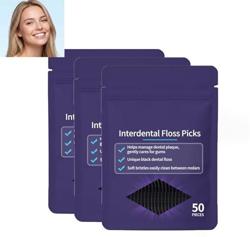 Barra de Hilo Dental,Cure Dent Fil Dentaire,Limpieza Eficaz De Los,Plástico,de Barra de Hilo Dental Con Soporte Para Palillos,3pc