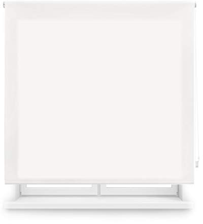 Blindecor Ara | Estor enrollable translúcido liso - Blanco Roto, 160 x 250 cm (ancho por alto) | Tamaño de la Tela 157 x 245 cm | Estores para ventanas