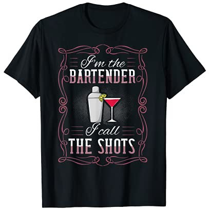 Barman Shaker Mixing Cocktail Bartender T-Shirt