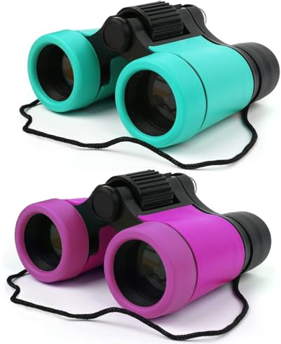 Scotamalone Kids Binoculars Shock Proof Toy Binoculars Set for Age 3-12 Years Old Boys Girls Bird Watching Educational Learning Hunting Hiking Birthday Presents