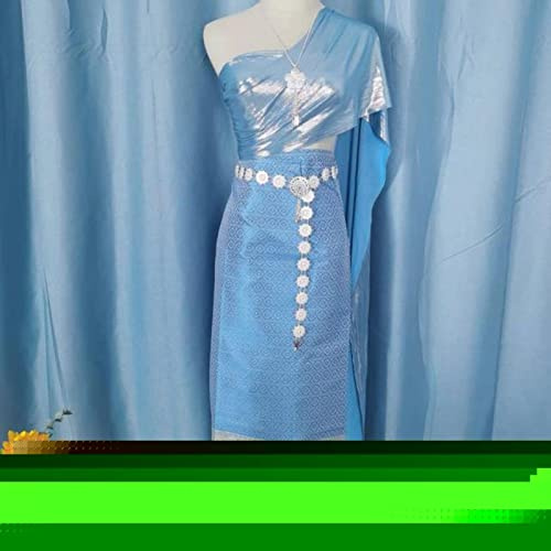 MOOCO MORNING Vêtements traditionnels thaïlandais pour femmes de style asiatique haut jupe ensembles robe thaïlandaise nationalité boutique palais princesse