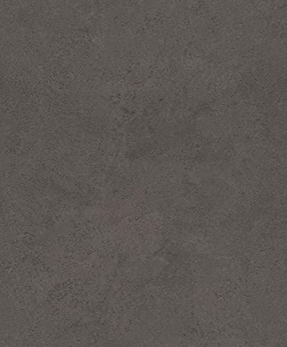 Rasch Tapet 315189 – fibertapet mörkbrun enfärgad betongutseende struktur från kollektionen Factory V