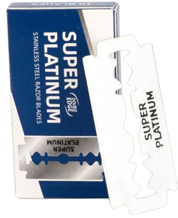 Razors Refills - 10 Pieces Double Sided Stainless Steel Razor Heads - Unisex Manual Shaving Accessories for Travel, Hair Salon and