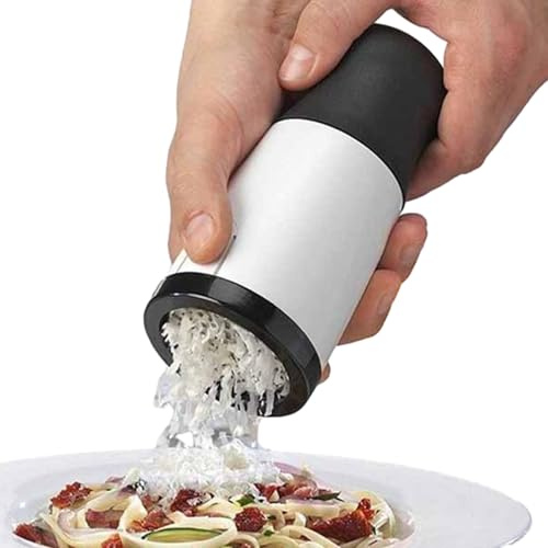 Triturador de queso giratorio - Rallador giratorio de acero inoxidable 304, molinillo de parmesano antideslizante | Rallador portátil para cocina comedor, adición de