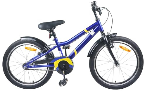 vidaXL Vélo pour Enfants 24 Pouces pour Les 8-12 Ans Bleu Noir
