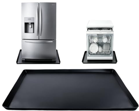 Tapis Machine a Laver 60×60 cm, Tapis De Protection en Silicone imperméable | Tapis Lave Linge Anti Vibration avec Bord SuréLevé Tapis en Silicone pour RéFrigéRateur pour Lave-Vaisselle