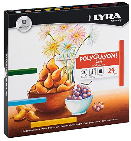 Lyra Polycrayon Softpastellkreiten Etui mit 24 Stück