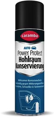 Caramba Power Protect Hohlraum Konservierung, Hohlraumversiegelung für Autos, Geräte und Maschinen, Spray mit Korrosionsschutz, Transparent, 500 ml