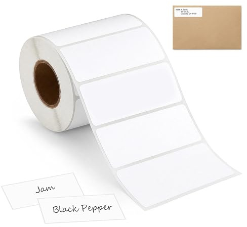 1000 etiquetas autoadhesivas para direcciones en rollo, 89 mm x 36 mm
