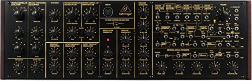 Behringer Sintetizador analógico y semimodular K-2 con VCO duales, modulador de anillo, procesador de señal externo, cadena de polietileno de 16 voz y formato Eurorack