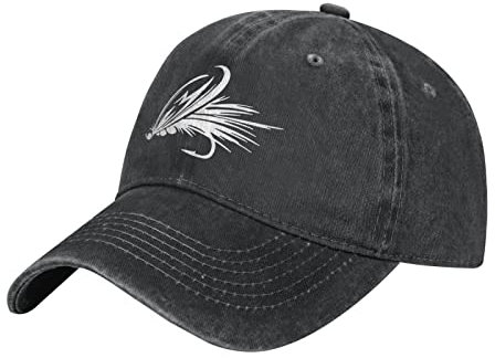 831 Damen Herren Baseball Kappe Mütze Fliegenfischen-Köder Distressed Basecap Leicht Baseball Cap Mode Baseballkappe Für Angeln Golf Laufen