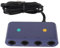 Controller Adapter for Gamecube, for WII U and PC, Support Turbo and Vibration Function with 150cm Long Cable, 4 Ports