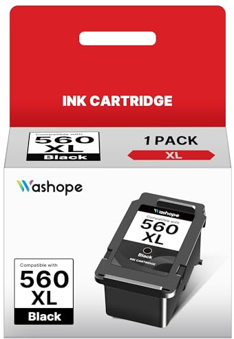 PG560XL Schwarz Druckerpatronen 560 XL Tintenpatrone Ersatz Kompatibel für Canon 560XL PG560 PG-560XL Schwarz Patronen für Canon Pixma TS5350 TS5351 TS5352 TS5353 TS7450 TS7451 (1 Pack)
