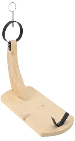 Dpofirs Ham Holder, Elegant Display Ham Rack Pine Wood for Party (Small Back Length: 35-65cm/13.78-25.59in,)