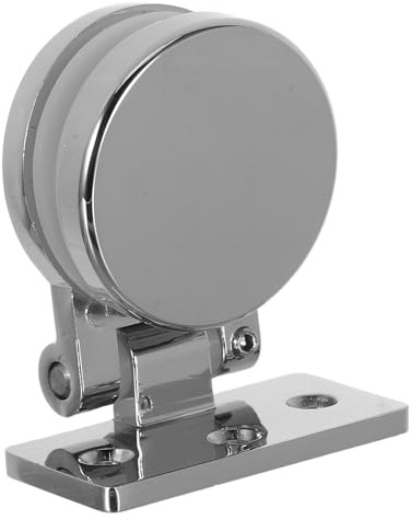 BESTYASH Cerniere per Porte Doccia in Vetro 180° in Lega di Zinco Morsetti Rotondi Stabili per Bagno Accessori Ferramenta per Porte Pivotanti Fissaggio Sicuro e Funzionamento Silenzioso