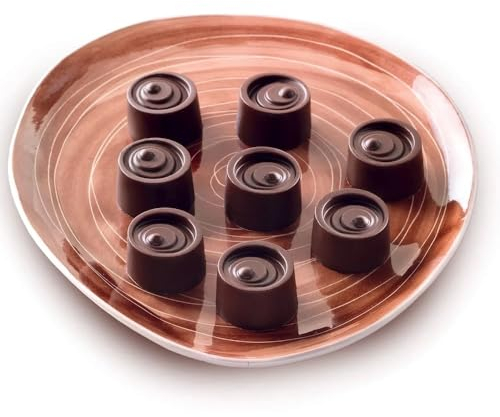 silikomart | SCG04 Stampo in Silicone per Cioccolatini VERTIGO, Antiaderente, 15 Cioccolatini, Confezione da 1 Stampo per Dolci, Easy Choc 3D, Ø 28 h 20 mm, Made in Italy