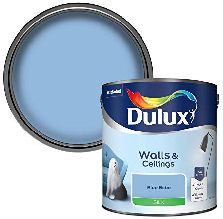 Dulux Walls & Ceilings Silk Emulsion Paint - Blue Babe - 2.5L