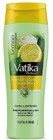 Vatika Naturals Refreshing Lemon Multivitamin Shampoo - 400ml, Guards Against Dandruff, Formulated With Citrus Lemon, Yoghurt, & Mint, Promotes Maximum Hair Health